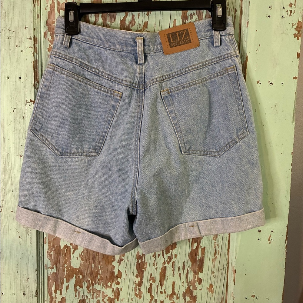 Women’s VTG Liz Sport high waisted denim jean shorts - Picture 3 of 5